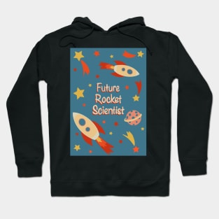 Future Rocket Scientist fun retro print Hoodie